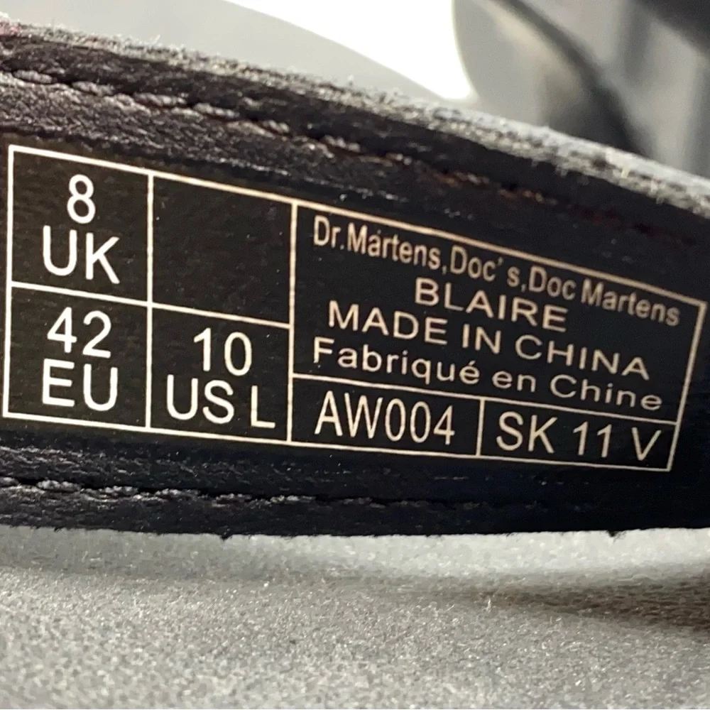 Dr Martens NWOT Black Blaire Hyrdro Leather Platform Strap Sandals. - Picture 10 of 14